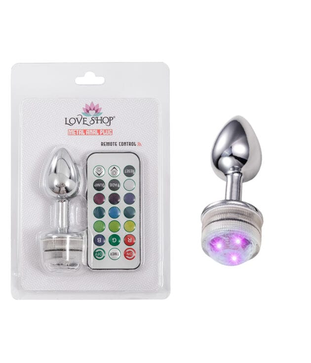 METAL ANAL PLUG IŞIKLI SMALL REMOTE CONTROL