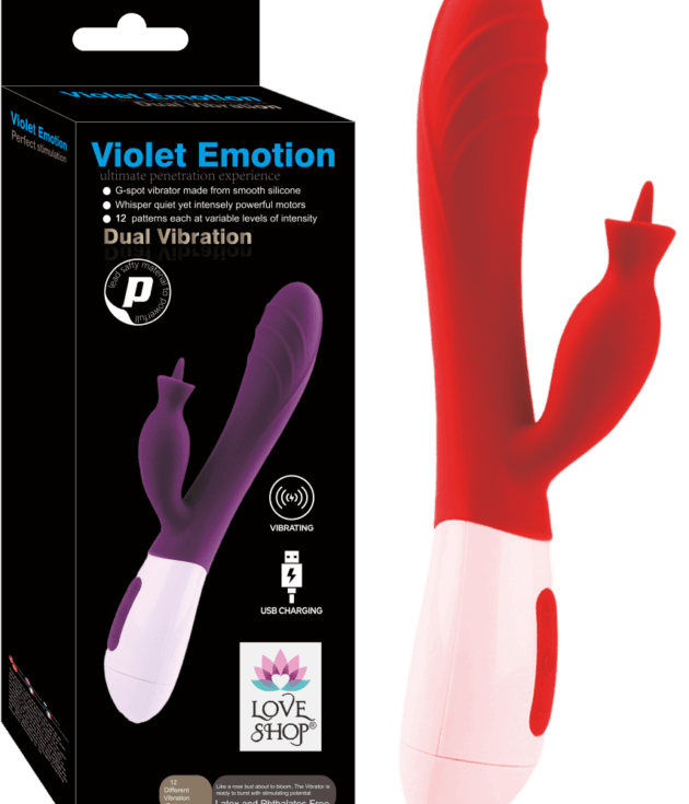 VİOLET EMOTİON DUAL VİBRATİON MOR