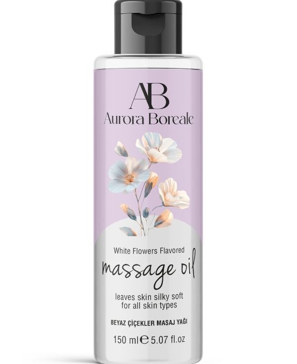 Aurora Boreale Beyaz Çiçek Aromalı Masaj Yağı 150 ML