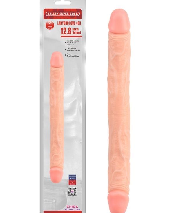 Ballsy Super Cock Ladybro Love Çift Taraflı Dildo
