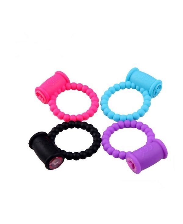 Boğumu Titreşimli Penis Halkası Pembe