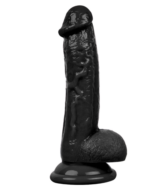 Censan 19CM Gerçekçi Siyah Dildo Yapay Penis
