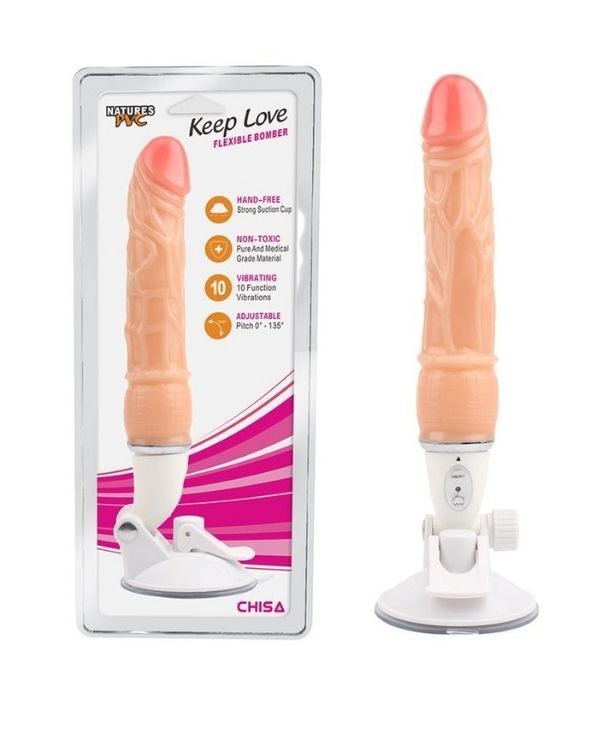 Censan Chisa Keep Love Flexible Bomber 9.9 inç 25 Cm Vantuzlu Vibratör