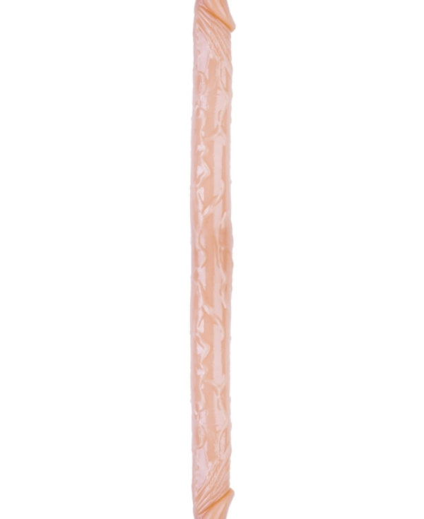Censan Çift Taraflı Esnek Dildo 34 cm – Gerçekçi Dokulu ten Renk
