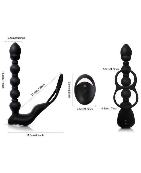 Censan Isıtmalı Penis Halkalı Anal Prostat Vibratör
