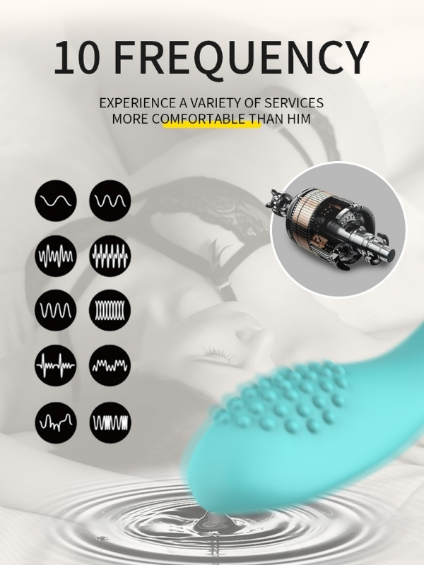 Censan Kablosuz Kumandalı Tırtıklı Klitoris ve G-Spot Uyarıcı 2 in 1 Çift C Vibratör - Görsel 5