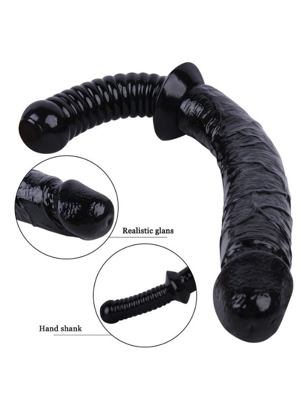 Censan Siyah Renk 38 cm Jop Dildo Model No:1070 - Görsel 2