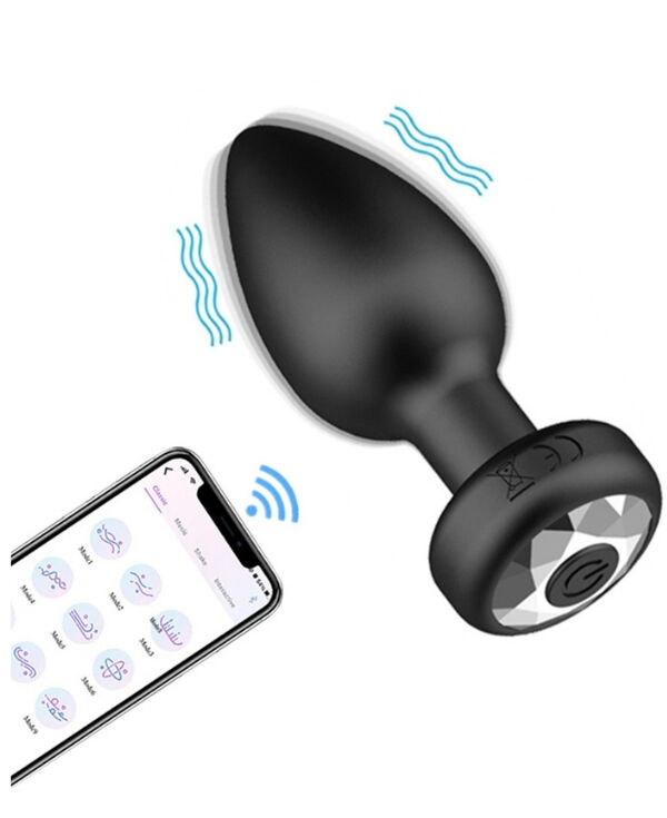Censan Telefon Kontrollü Titreşimli Anal plug 1