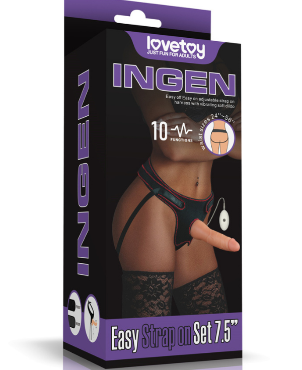 Censan Vibrating Easy Strapon Set 7.5 İnç Belden Bağlamalı