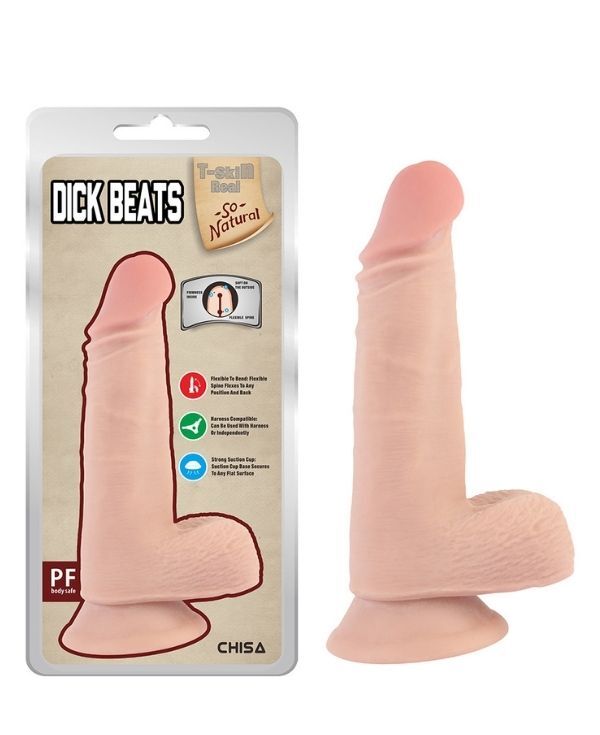 Dick Beats 18cm Kıkırdaklı Gerçekçi Dildo