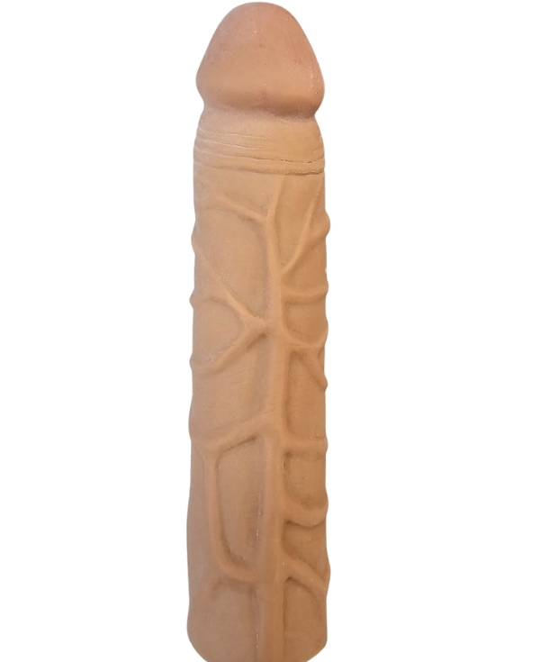 Gerçekçi Melez Penis Kılıfı Et Dokusunda 17 cm