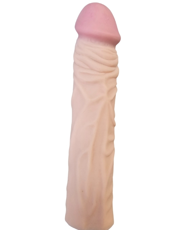 Gerçekçi Penis Kılıfı Et Dokusunda 19 cm