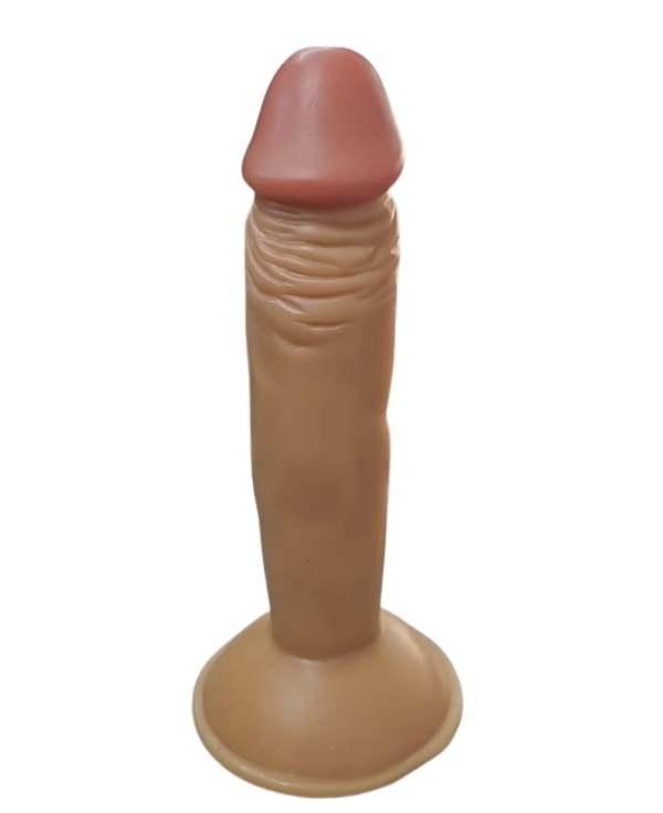 Gerçekçi Testissiz Melez Dildo 18 cm