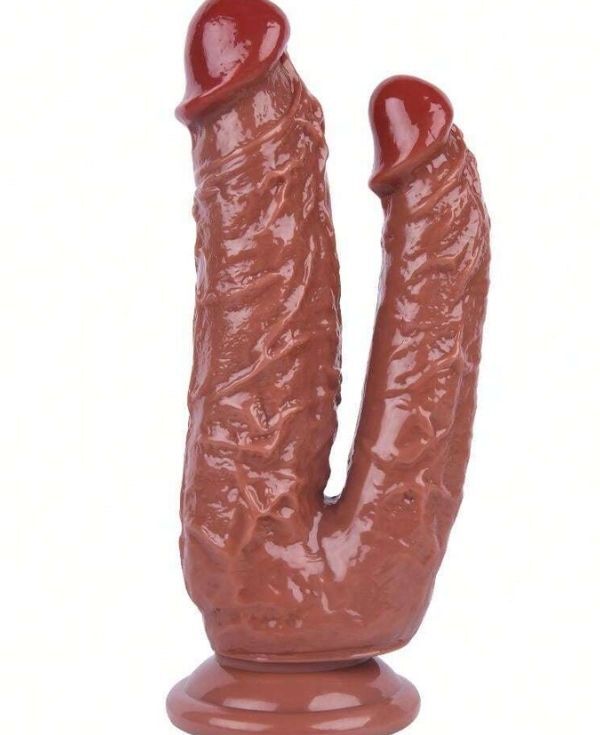 Noctis 19cm Kahverengi Çiftli Dildo No:76