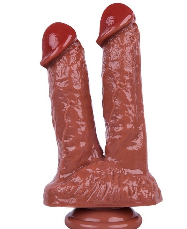 Noctis 21cm Kahverengi Çiftli Dildo No:61
