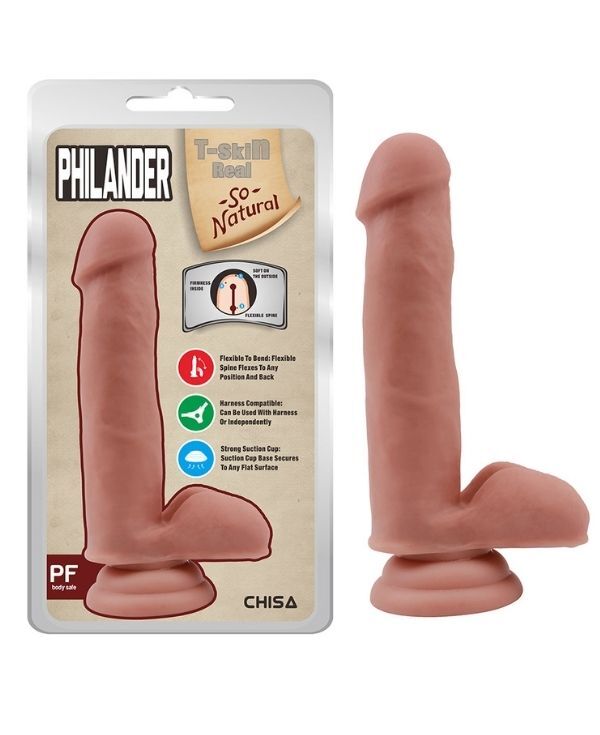 Philander 18cm Kıkırdaklı Gerçekçi Dildo