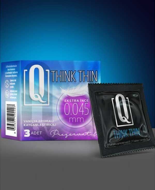 Q THİNK THİN 3'LÜ EKSTRA İNCE PREZERVATİF