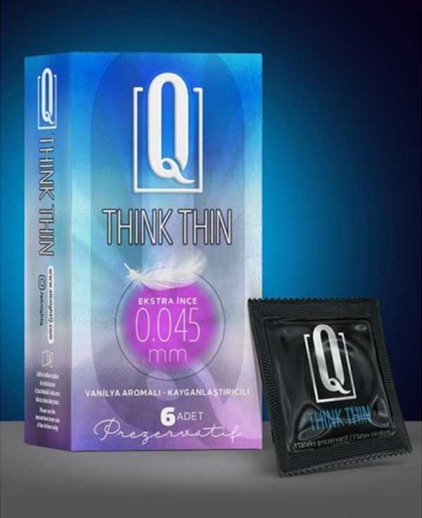 Q THİNK THİN 6'LI EKSTRA İNCE PREZERVATİF