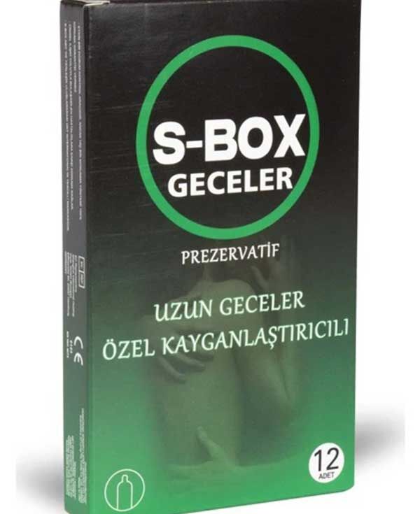 S-Box Özel Kayganlaştırıcılı Prezervatif 12'li