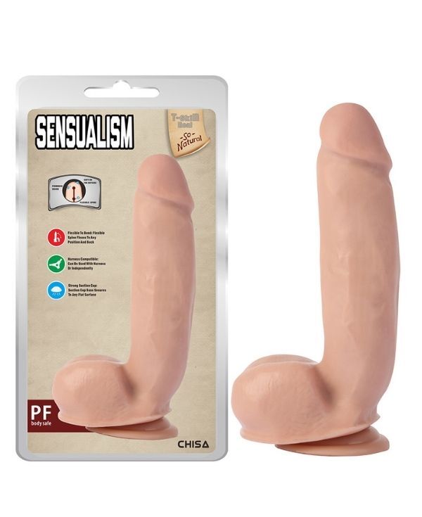 Sensualism 21cm Kıkırdaklı Gerçekçi Dildo
